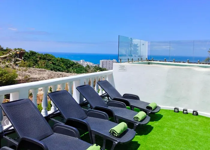 Detached Panoramic Sea View Close To Siam Park, With Private Swimming Pool Villa